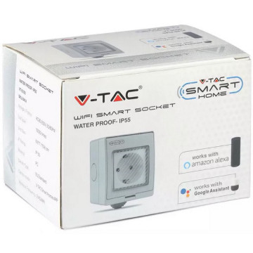 ambalaj Priza electrica Smart V-Tac IP55 2200 W montaj aparent