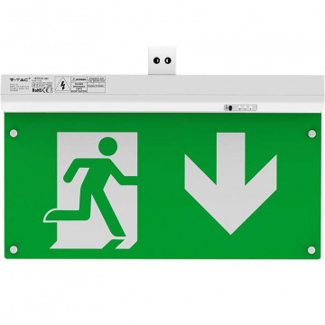 Lampa LED V-Tac VT-995 iesire Urgenta Exit cu Buton de Test Control RF