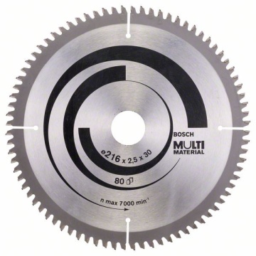 Bosch Panza ferastrau circular Multi Material, 216x30x2.5mm, 80T