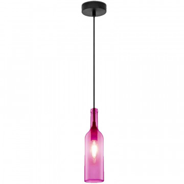 Pendul de tavan model Sticla de vin roz V-Tac VT-7558 bec aprins