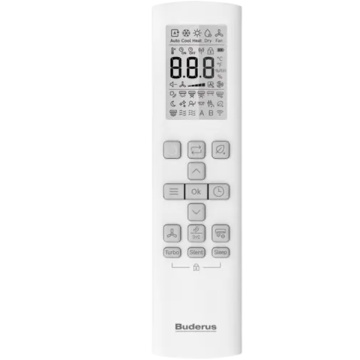 telecomandă albă Aer Condiționat Buderus Logacool AC186i.3