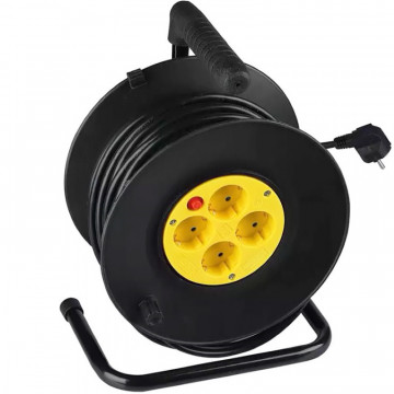 Prelungitor cu rola Tambur 4 cai 25m 3 G1.5 mm2 V-Tac VT-6003