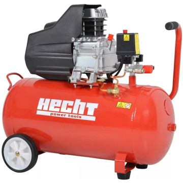 Compresor de aer Hecht 2052 pe ulei, putere 1500 w, 8 bar, rezervor 50 l
