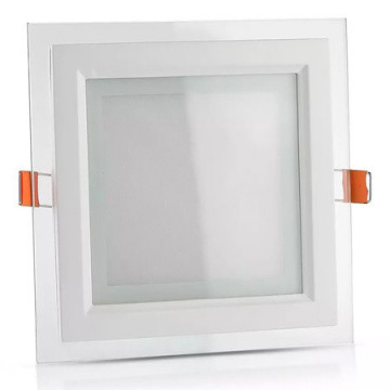 Panou LED patrat incorporabil | V-Tac VT-1881G | 18W 6400K alb rece | sticla