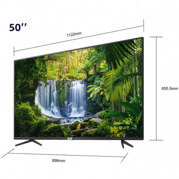 dimensiuni TV TCL 50P615X1 4K UltraHD Smart Android 50inch 127cm