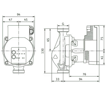 dimensiuni Pompa solara Wilo Varios Pico STG 15/1-7