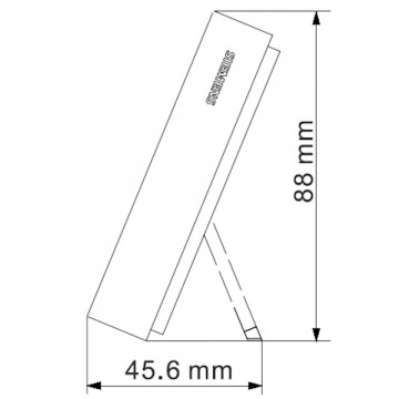 dimensiuni Termostat de camera fara fir Siemens RDZ101ZB