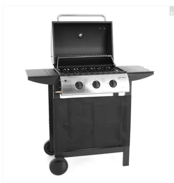🔥 Grătar pe Gaz Hecht Contact 3 | 3 Arzătoare & Putere 10.5kW 🍖 | Termix.ro
