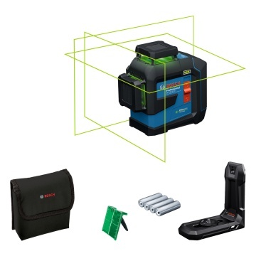 🟢 Nivelă Laser Bosch GLL 80-33 G | Linii Verzi | IP65 | Termix