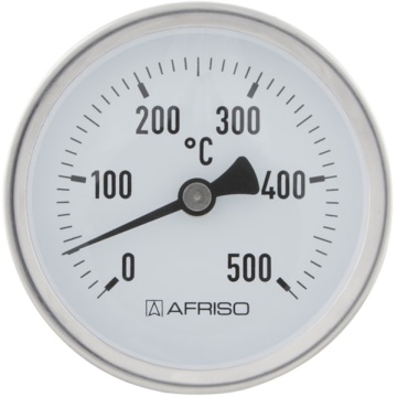 Afriso RT80 Flue Gas Thermometer 0-500°C | 300mm Probe | Termix