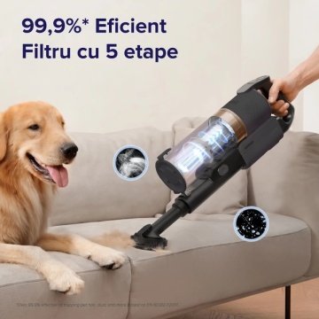 Filtrare 5 etape Aspirator vertical fără fir Levoit V200 gri