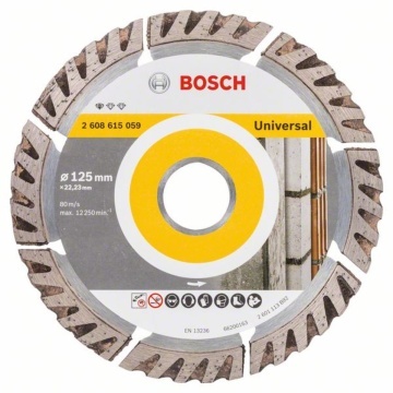 Bosch Disc de taiere diamantat Standard for Universal 125x22.23x2x10mm