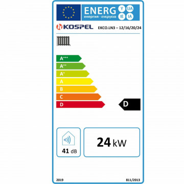 eticheta energetica Centrala electrica Kospel EKCO.LN3 12-24 kW