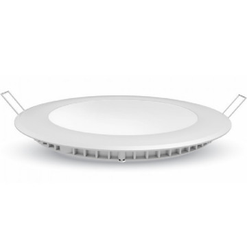 Panou LED rotund incorporabil 18W 6400 K alb rece V-Tac VT-618