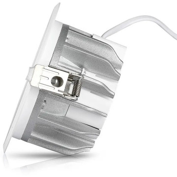 Spot rotund LED COB 10W 120 Lm/W alb cald VT-26101 lateral