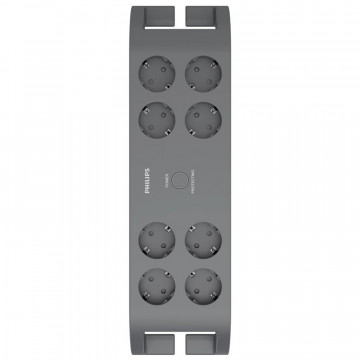 Prelungitor electric Philips SPN3180 Surge Protector cu 8 Prize 2m