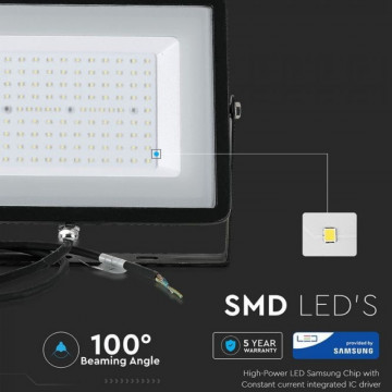 Reflector LED SMD 300W 6400K IP65 V-Tac VT-300 negru