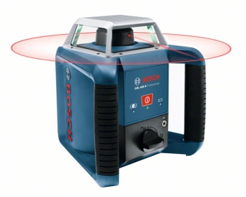 Set Nivelă laser rotativă Bosch GRL 400 H | 20m, receptor 400m, precizie 0.08mm/m