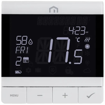 Termostat RF Unisenza Plus Purmo - Wireless Smart ZigBee 3.0