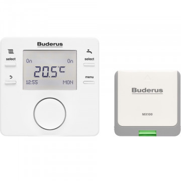 Termostat wireless Buderus RC210RF cu MX100