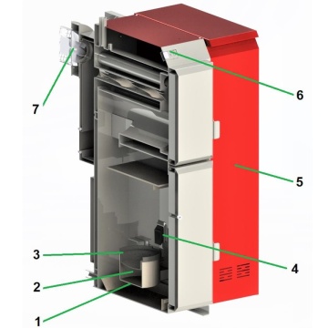 Cazan pe Peleți Thermoflux Pelling 75 kW