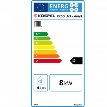 eticheta energetica Centrala electrica Kospel EKCO.LN3 4-8 kW