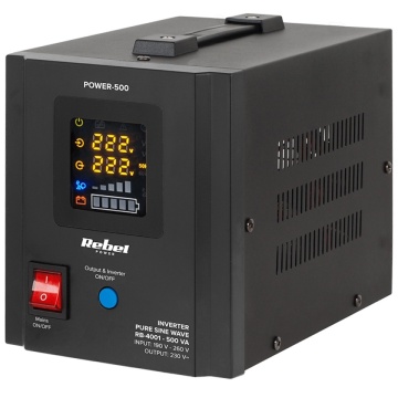 ⚡ UPS Centrală Termică Sinus Pur Rebel 500VA 300W 12V (RB-4001) | Termix.ro