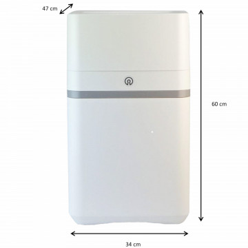dimensiuni Dedurizator de apa compact Fitaqua Saturn M