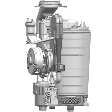 schimbator caldura si ventilator Centrala termica Logamax plus GB122i-24 KD H