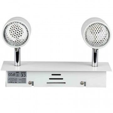 Corp iluminat 2x GU10 unghi reglabil V-Tac VT-789 spate