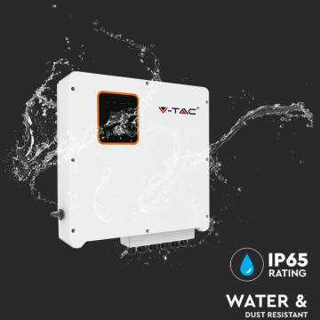 Invertor solar trifazat Hibrid OnGrid-OffGrid V-Tac VT-6608303 8 kW IP65