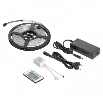 Kit Banda LED 5m RGB Controller si alimentator LED0175-2