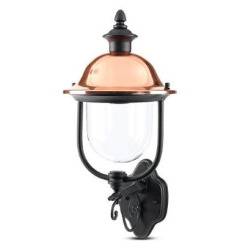 Lampă Grădină V-Tac VT-853 E27 Negru - Montaj Perete | Termix 🏠