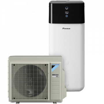 Pompă de căldură split aer-apă Daikin Altherma 3 R ECH2O cu Boiler 500 litri.