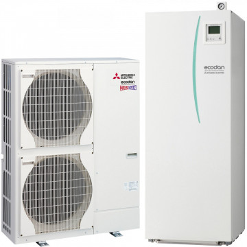 Pompă de Căldură Mitsubishi Zubadan 11.2kW | Boiler 200L Inclus | Termix
