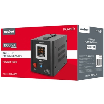 Ambalaj UPS Centrală Termică Sinus Pur 1000VA 700W 12V Rebel RB-4003