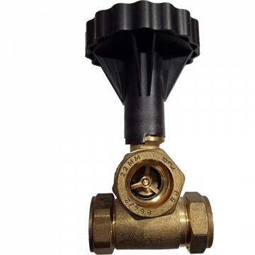 Robinet sferic pentru retur DN 20 Afriso 77789 cu clapeta si termometru