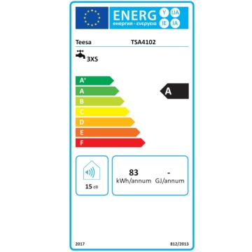Eticheta energetica Robinet Instant Apă Caldă Teesa TSA4102 3500W
