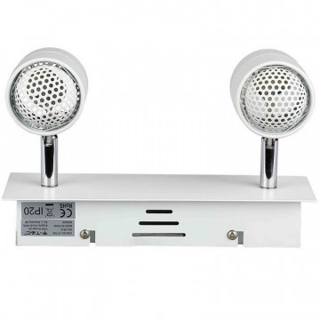 Corp iluminat 2x GU10 unghi reglabil V-Tac VT-789 spate