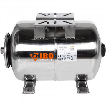 Vas Hidrofor Inox IBO 24 Litri Orizontal | AISI303 | Termix