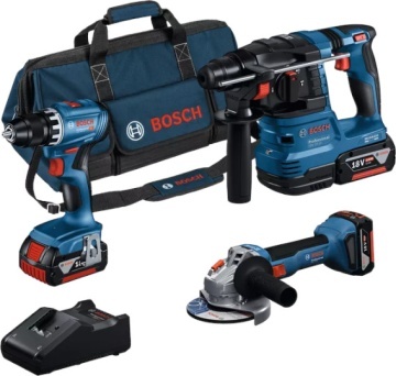✅ Bosch Combi Set 18V: GSR, GWS, GBH + 3 Acumulatori 4.0Ah - Termix