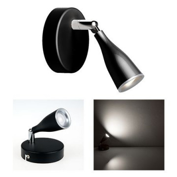 💡 Lampă LED Perete V-TAC VT-805, 4.5W, Alb Neutru, Negru - Termix