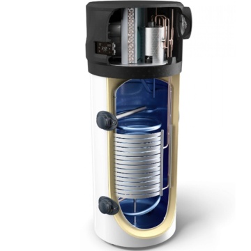 Boiler cu pompă de căldură și serpentină Tesy AquaThermica Pro HPWH 4.11 FS 200 U01 S