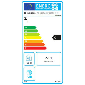 eticheta energetica Boiler electric Ariston Ari Stab 200 litri
