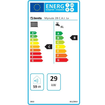 eticheta energetica Centrala termica Beretta Mynute 28 CAI Lx