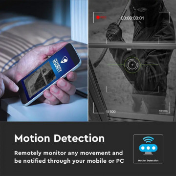 detectare miscare Camera Exterior 3MP IP65 Bullet V-Tac VT-5157