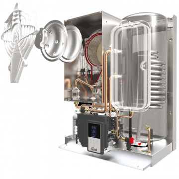 componente Centrala termica Ferroli Bluehelix HiTech RRT K50 M cu boiler incorporat