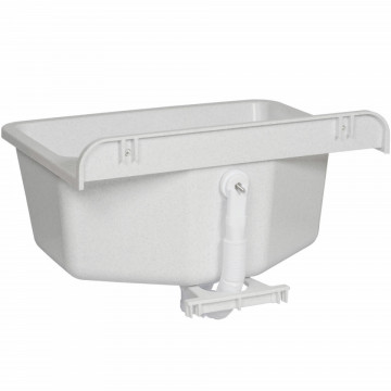 detalii Chiuveta din poliester Ferro 37/46 cm alba