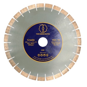 Disc diamantat Tudee debitare granit, standard, 400x50x20x3.1mm, reductie