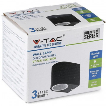 ambalaj Corp iluminat GU10 IP44 V-Tac VT-7651 negru